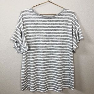 a new day Tops - A New Day Flared Sleeves Striped Top a new day Tops - A New Day Flared Sleeves Striped Top